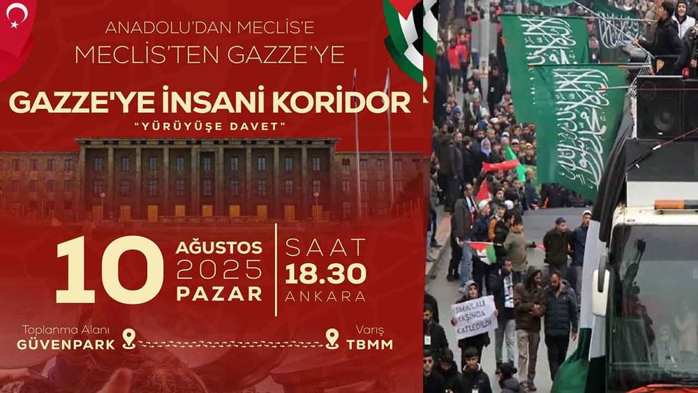 Gazze’ye insani koridor için meclis adım atmalı