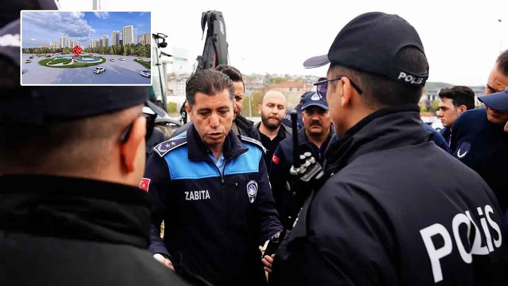 Haraççı Kavşağı’ndaki peyzaj çalışması İBB müdahalesiyle durduruldu