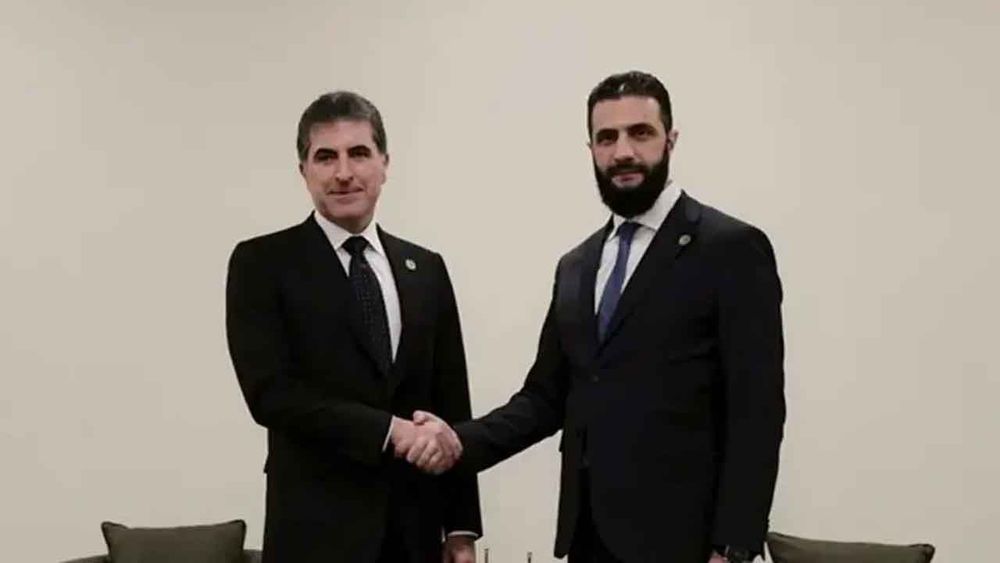 Şara ile Neçirvan Barzani, Şam'da bir araya geldi