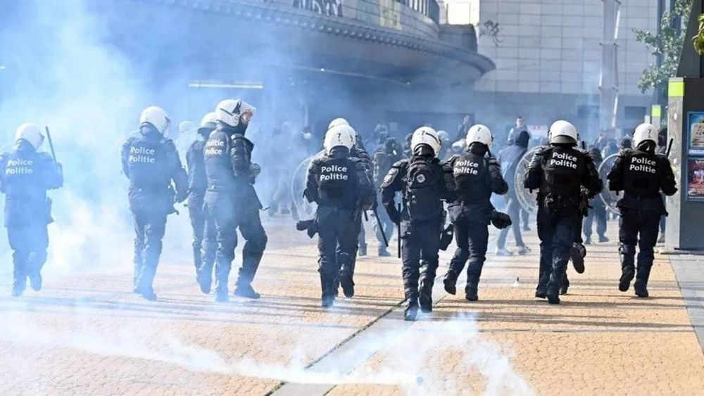 Belçika'daki protestolarda 45 kişi gözaltına alındı