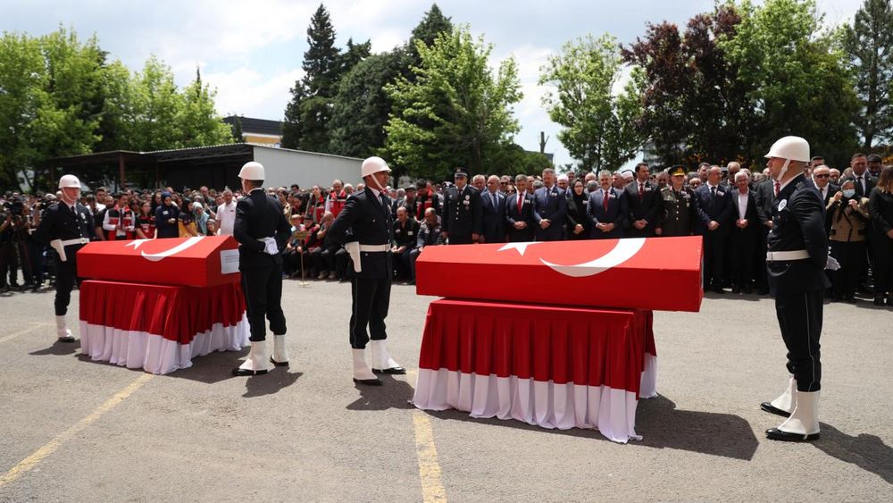 Tekirdağ’da şehit polisler Erkan Tütüncüler ve Emrah Koç için tören düzenlendi