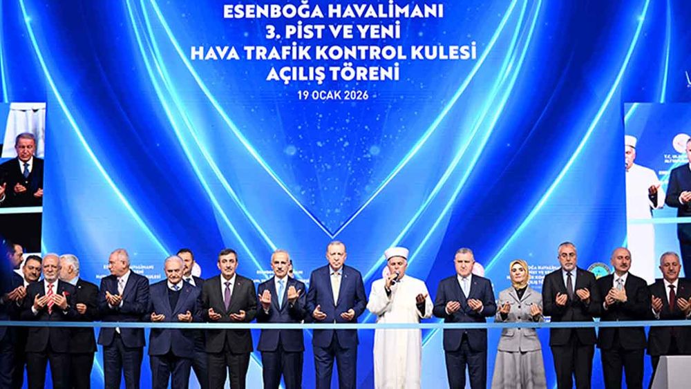 Cumhurbaşkanı Erdoğan, Esenboğa Havalimanı’nın 3. pisti ve yeni kulesinin açılışında konuştu