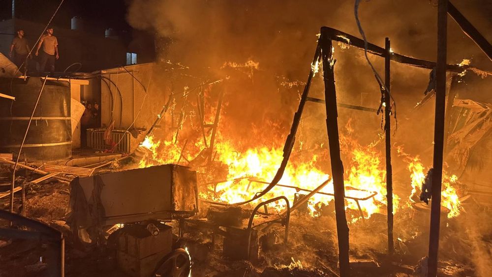 Terör devleti İsrail, Gazze'de Filistinlilerin çadırlarını vurdu