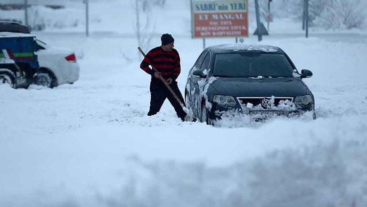 Bolu kent merkezinde metrekareye 84,4 milimetre kar düştü