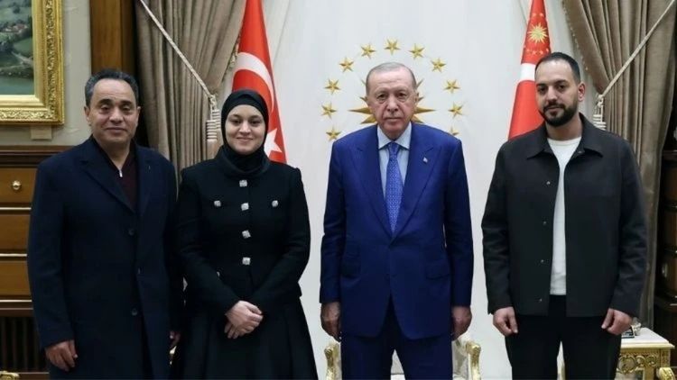 Cumhurbaşkanı Erdoğan, terör devleti İsrail'in katlettiği 6 yaşındaki Hind Rajab'ın ailesini kabul etti