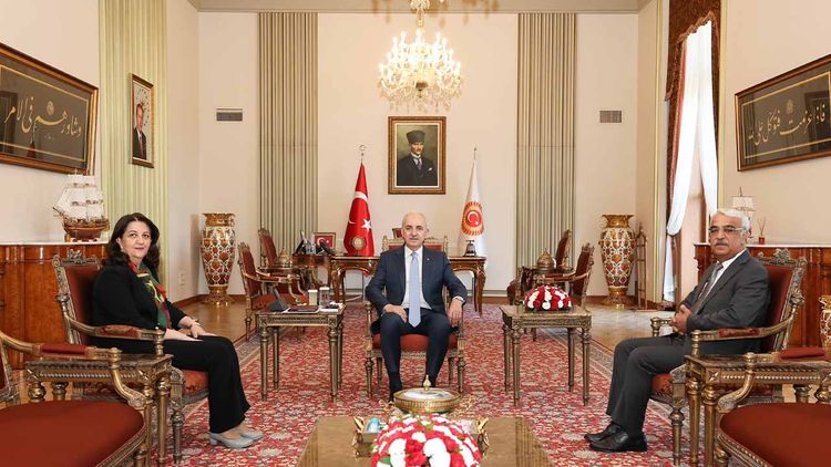 TBMM Başkanı Numan Kurtulmuş, DEM Parti heyetiyle görüştü