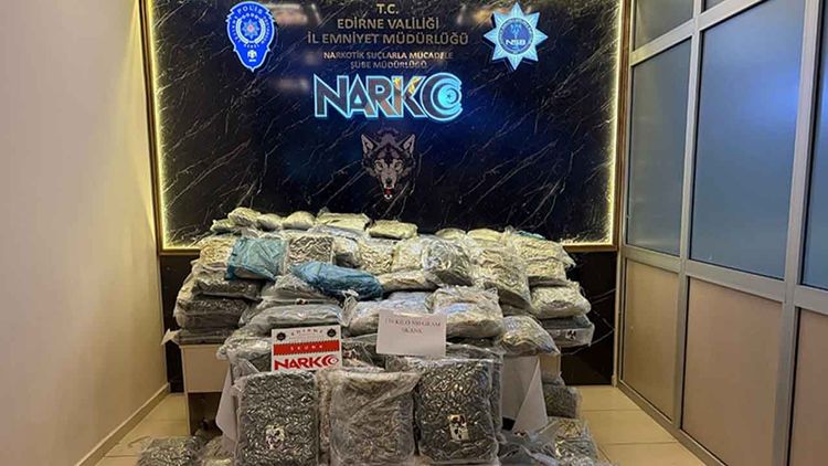 Kapıkule'de 171 kilogram uyuşturucu ele geçirildi, 2 kişi tutuklandı
