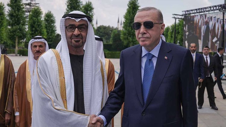 Başkan Erdoğan, BAE Devlet Başkanı Al Nahyan'ı resmi törenle karşıladı