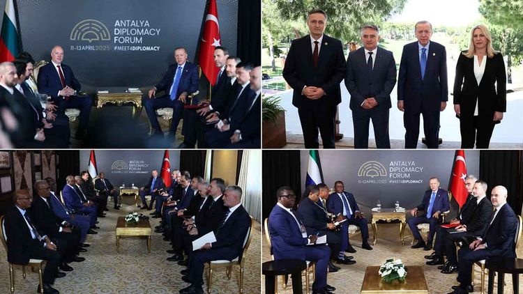 Cumhurbaşkanı Erdoğan'dan 4. Antalya Diplomasi Forumu'nda diplomasi trafiği