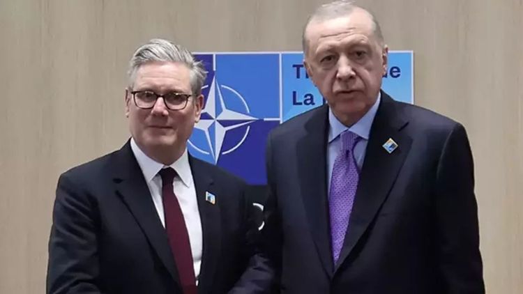 Cumhurbaşkanı Erdoğan, İngiltere Başbakanı Starmer ile görüştü