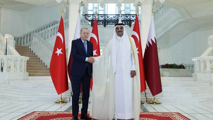 Cumhurbaşkanı Erdoğan, Katar Emiri Al Sani ile görüştü