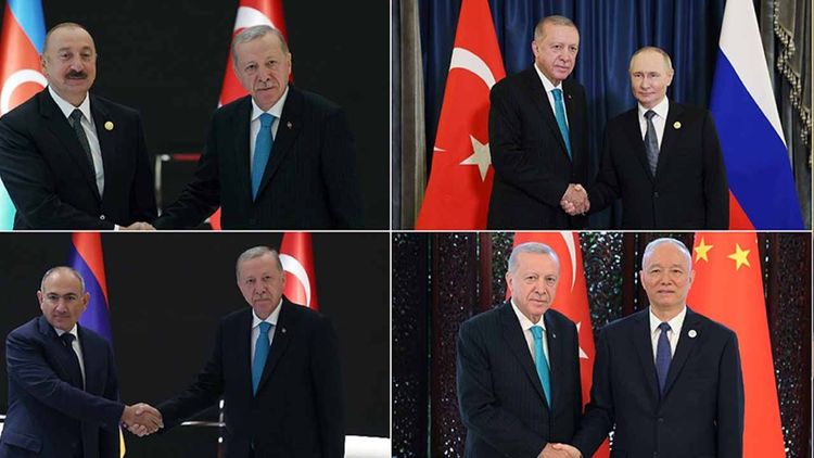 Cumhurbaşkanı Erdoğan, Çin’de liderlerle görüşmeye devam ediyor