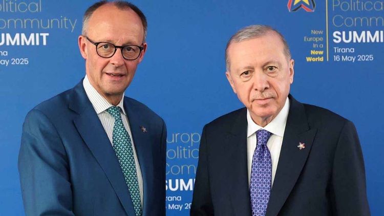 Cumhurbaşkanı Erdoğan, Almanya Başbakanı Merz ile görüştü