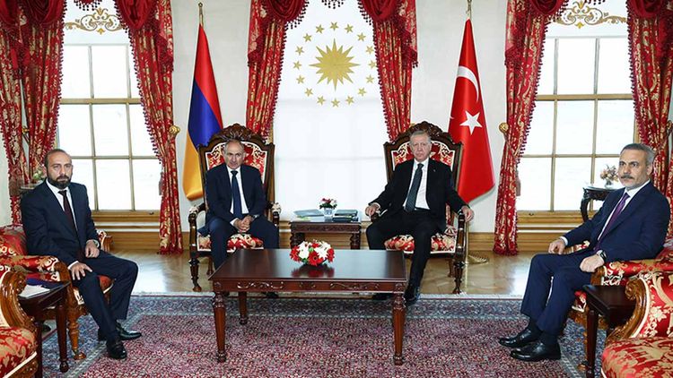 Başkan Erdoğan, Ermenistan Başbakanı Paşinyan'ı kabul etti