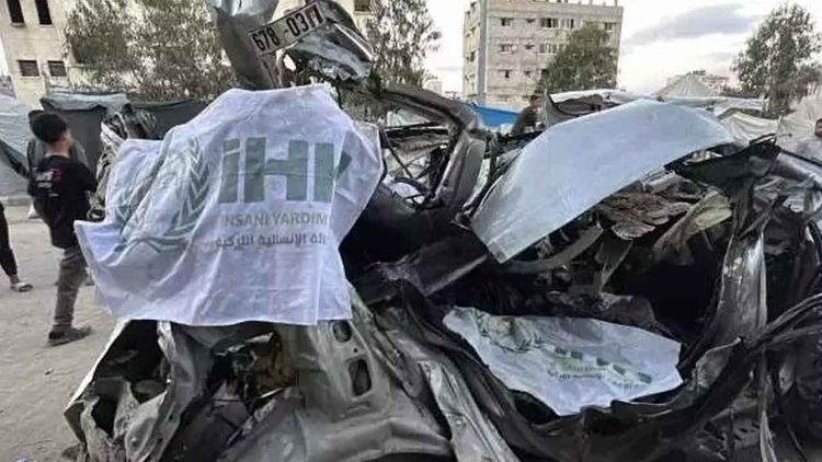 Gazze'de İHH çalışanı 5 kişi şehit oldu