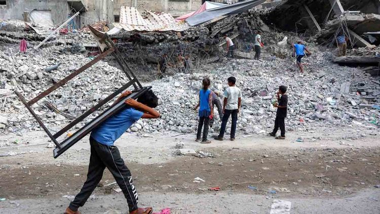 Soykırımcı İsrail’in Gazze’de zabıta merkezine saldırısında 9 kişi şehit oldu