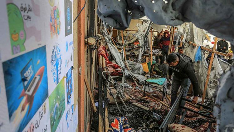 Terör devleti İsrail, Gazze'de gazetecilerin kaldığı çadıra saldırı düzenledi