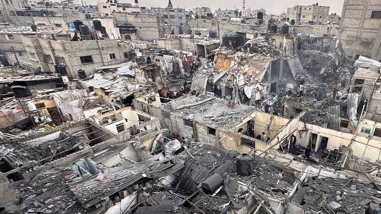 Soykırım devleti İsrail, ateşkes sonrası Gazze'de 1500'den fazla binayı yıktı