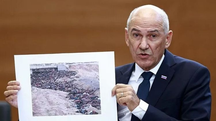 Slovenya Başbakanı Jansa, terör devleti İsrail'i savunurken rezil oldu