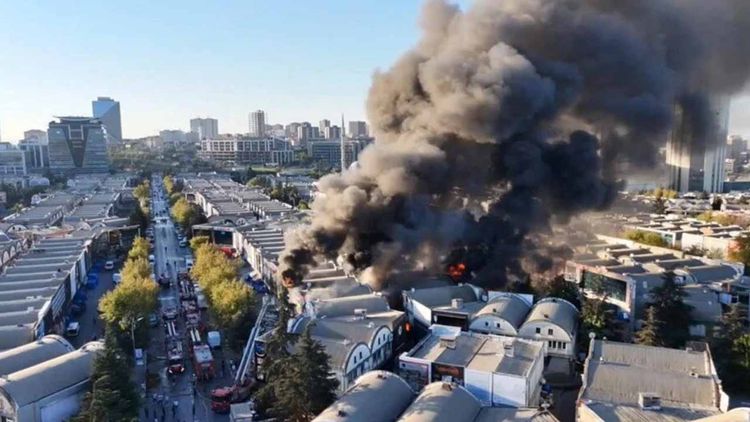 İSTOÇ’taki yangın kontrol altında: 17 iş yeri hasar gördü