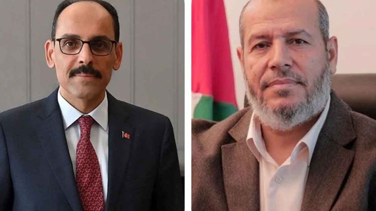 MİT Başkanı Kalın Hamas Siyasi Büro Başkan Yardımcısı Hayye ile görüştü
