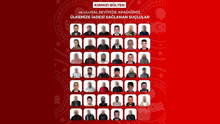 Kırmızı bültenle ve ulusal seviyede aranan 41 suçlu yakalandı