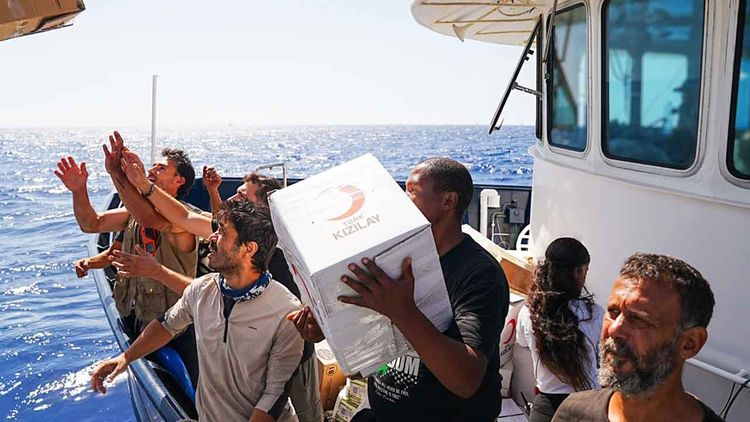 Kızılay’dan Küresel Sumud Filosu’na yardım
