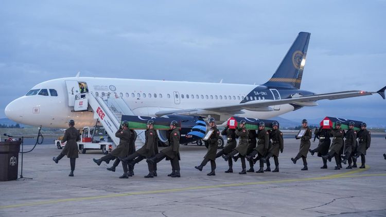 Düşen uçakta hayatını kaybeden Libya askeri heyeti için Ankara’da tören düzenlendi