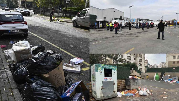 CHP’li Maltepe Belediyesi’nde çöp krizi: İşçiler iş bıraktı, caddeler doldu