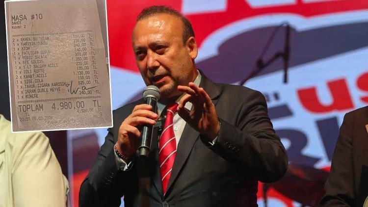 CHP’li Özkan Yalım, Ramazan’da alkollü masanın hesabını belediyenin parasıyla ödemiş