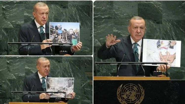 Başkan Erdoğan'ın BM kürsüsünde Gazze fotoğraflarını göstermesi engellenmeye çalışıldı