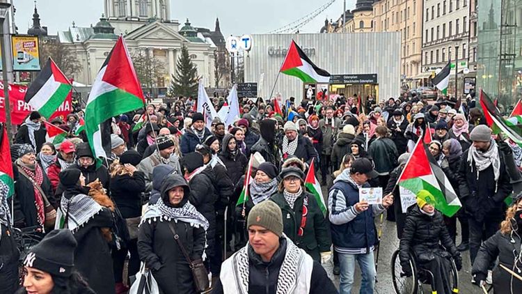 İsveç’te terör devleti İsrail’in Batı Şeria’yı ilhak planı protesto edildi