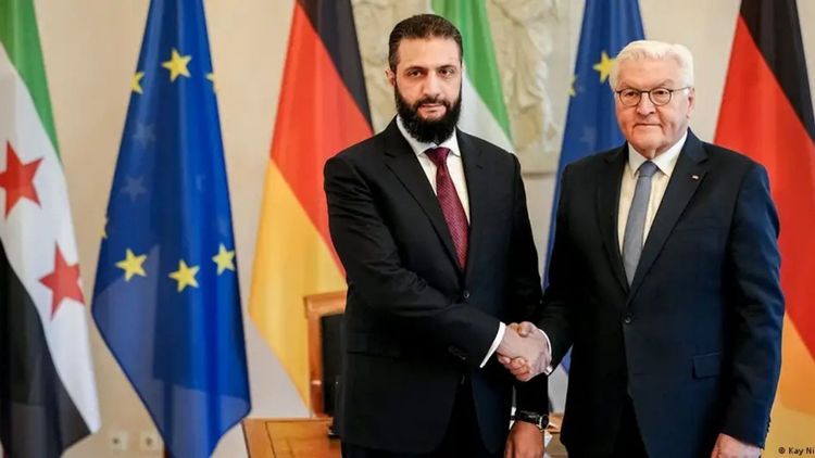 Suriye Cumhurbaşkanı Ahmed Şara resmi ziyaret kapsamında Almanya'da