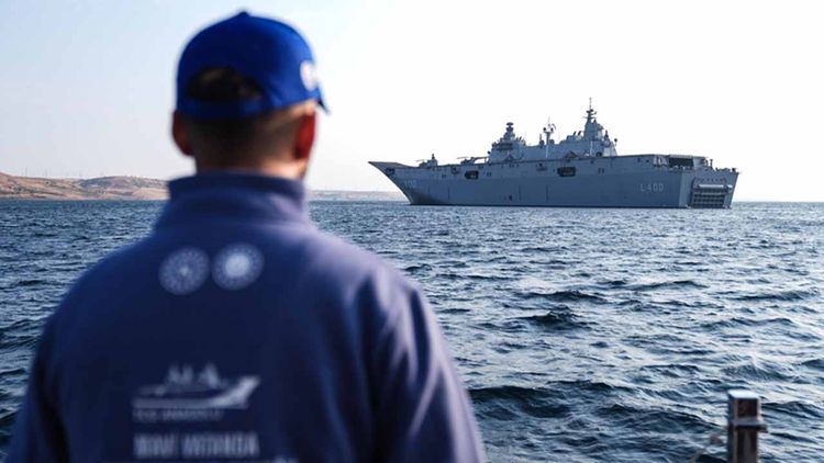 TCG Anadolu, Çanakkale'den İstanbul'a hareket etti