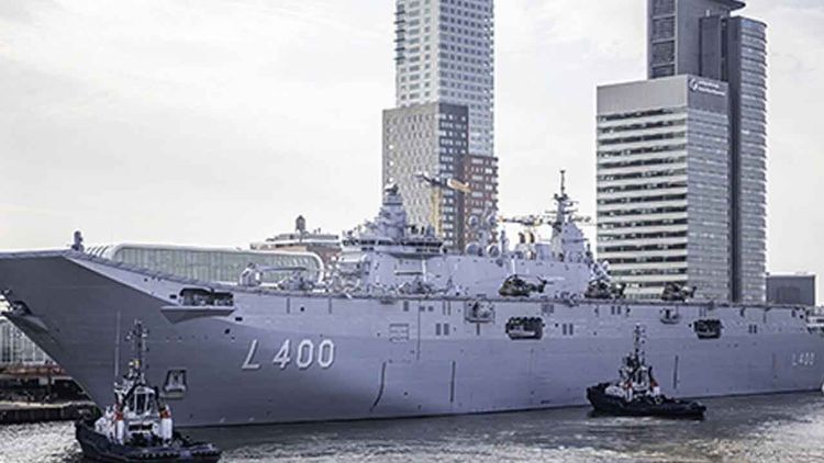 TCG Anadolu Rotterdam Limanı’nda ilgi odağı oldu