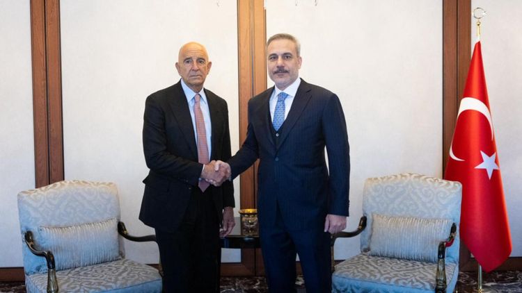 Dışişleri Bakanı Hakan Fidan, ABD’nin Ankara Büyükelçisi Tom Barrack’ı kabul etti