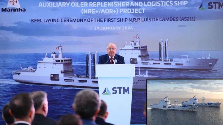 Türkiye, Portekiz için üreteceği denizde ikmal gemisinin ilkini kızağa koydu