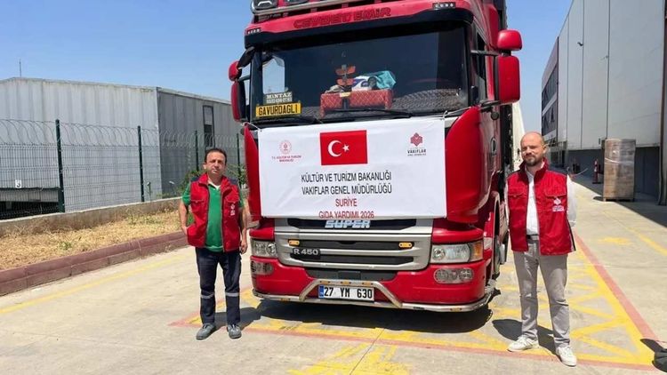 Türkiye'den, Suriye'de Fırat Kalkanı Harekat Bölgesi'ne gıda yardımı