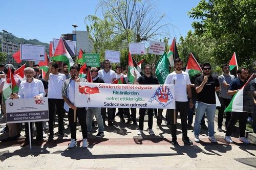 Ordu Üniversitesi öğrencileri terör devleti İsrail’i protesto etti