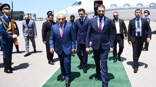 Suriye Cumhurbaşkanı Ahmed Şara, Azerbaycan'da