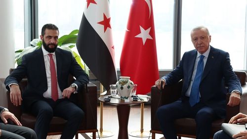 Başkan Erdoğan Suriye Cumhurbaşkanı Ahmed Şara ile Görüştü