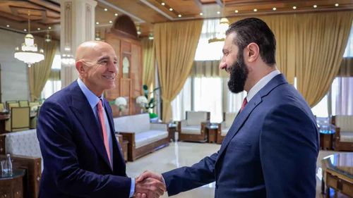 Ahmed Şara, ABD’nin Suriye Özel Temsilcisi Thomas Barrack’ı kabul etti