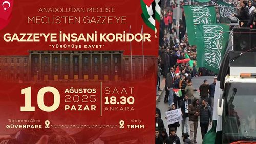 Anadolu’dan Meclis’e, Meclis’ten Gazze’ye İnsani Koridor