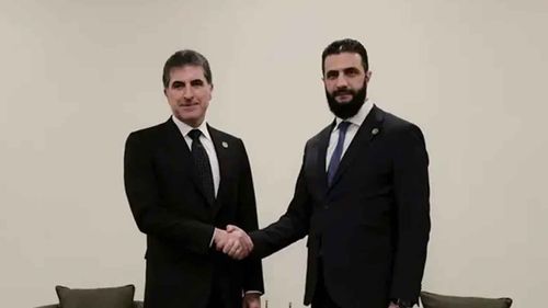 Şara ile Neçirvan Barzani, Şam'da bir araya geldi