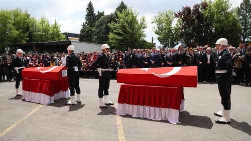 Tekirdağ’da şehit polisler Erkan Tütüncüler ve Emrah Koç için tören düzenlendi