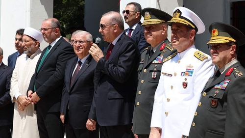 Cumhurbaşkanı Erdoğan 6 askeri okulun cami açılışını yaptı