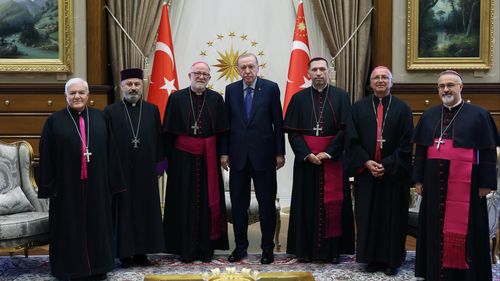 Başkan Erdoğan, Türkiye Katolik Episkoposlar Heyetini kabul etti