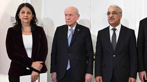 DEM Parti heyeti, Devlet Bahçeli ile görüştü