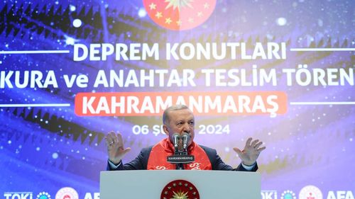 Erdoğan deprem konutları teslim edilirken konuştu: Türkiye ayrım yapmaksızın tüm terör örgütleriyle mücadelesini sürdürecek