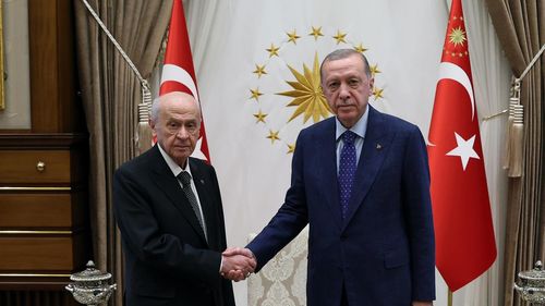 Erdoğan ve Bahçeli'den 'Terörsüz Türkiye' görüşmesi